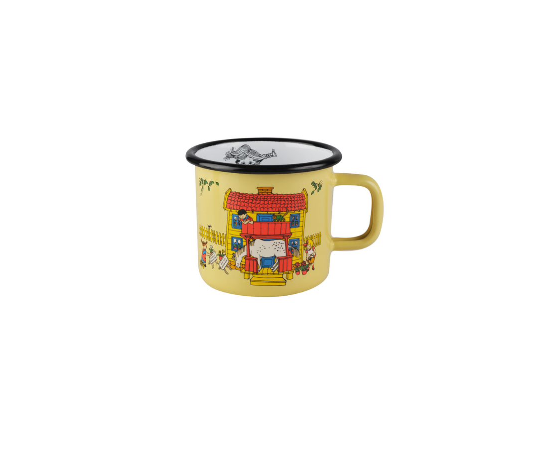 Pippi Langstrumpf Emaille Becher I Villa Kunterbunt