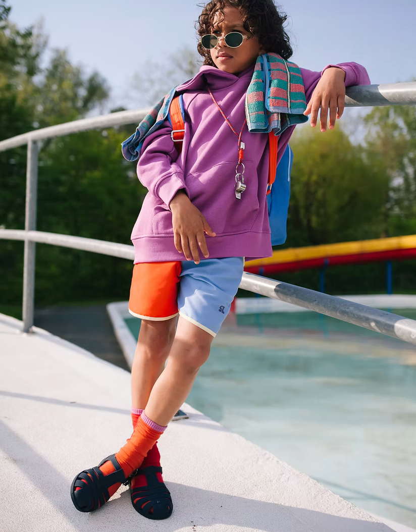 Schlüsselband mit Trillerpfeife I rot