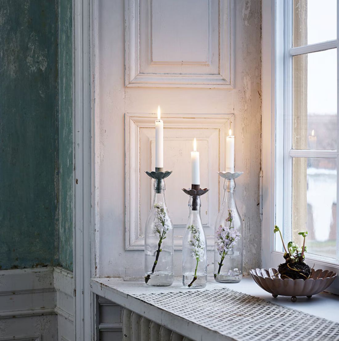Flaschen Kerzenhalter I mint