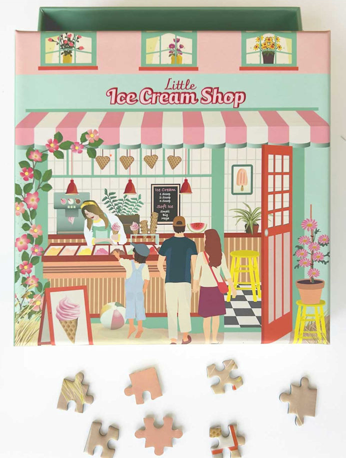 PUZZEL - EISDIELE  - 150 Teile