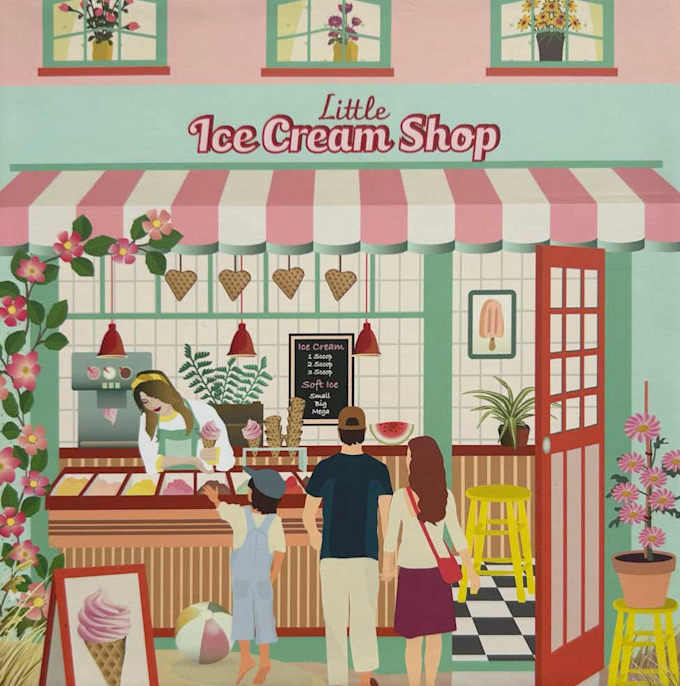 PUZZEL - EISDIELE  - 150 Teile