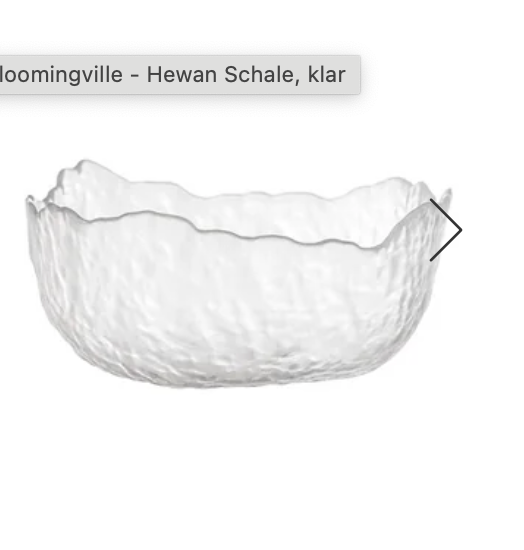 Glasschale I groß