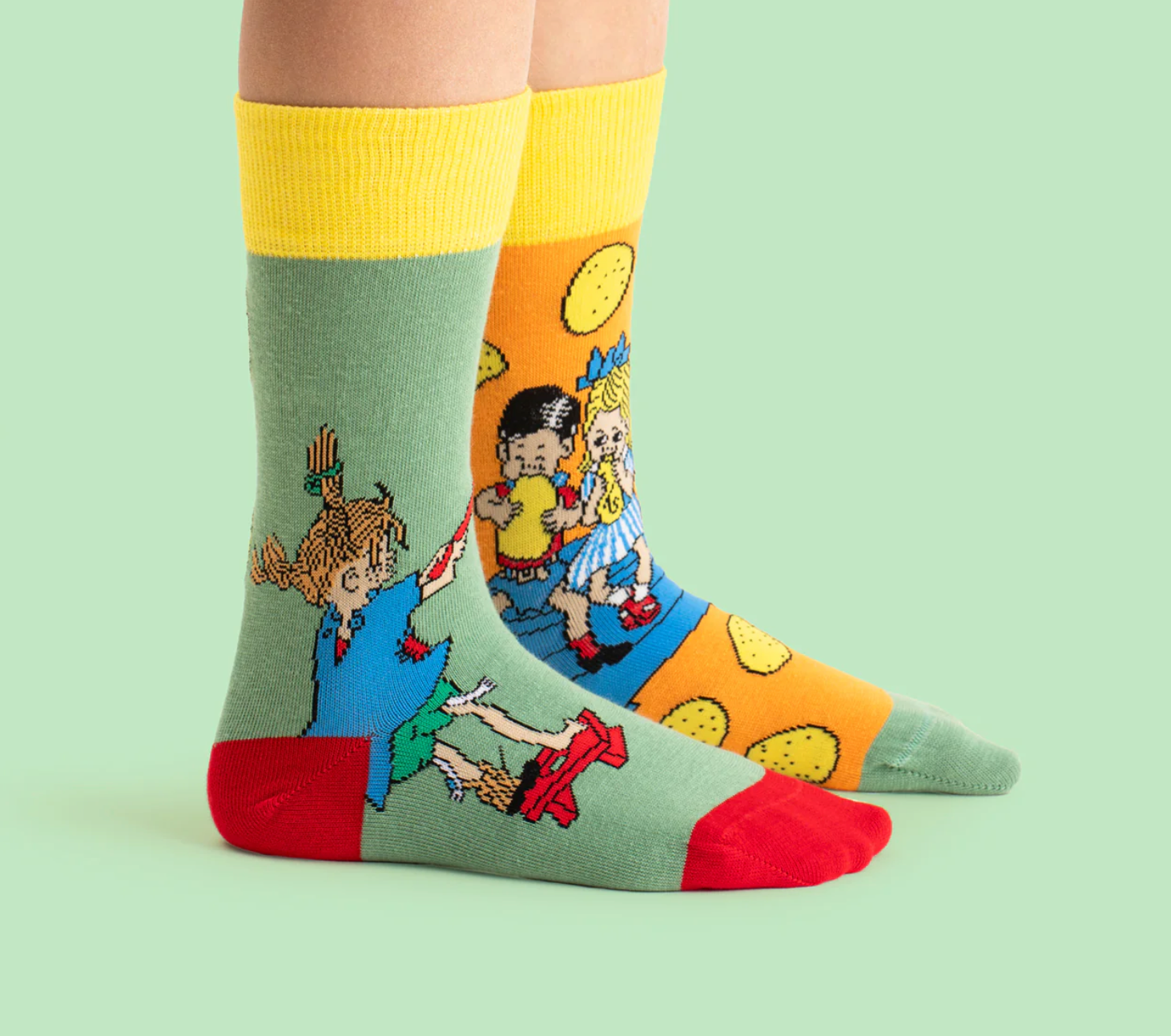 Pippi Langstrumpf Socken I Pfannekuchen