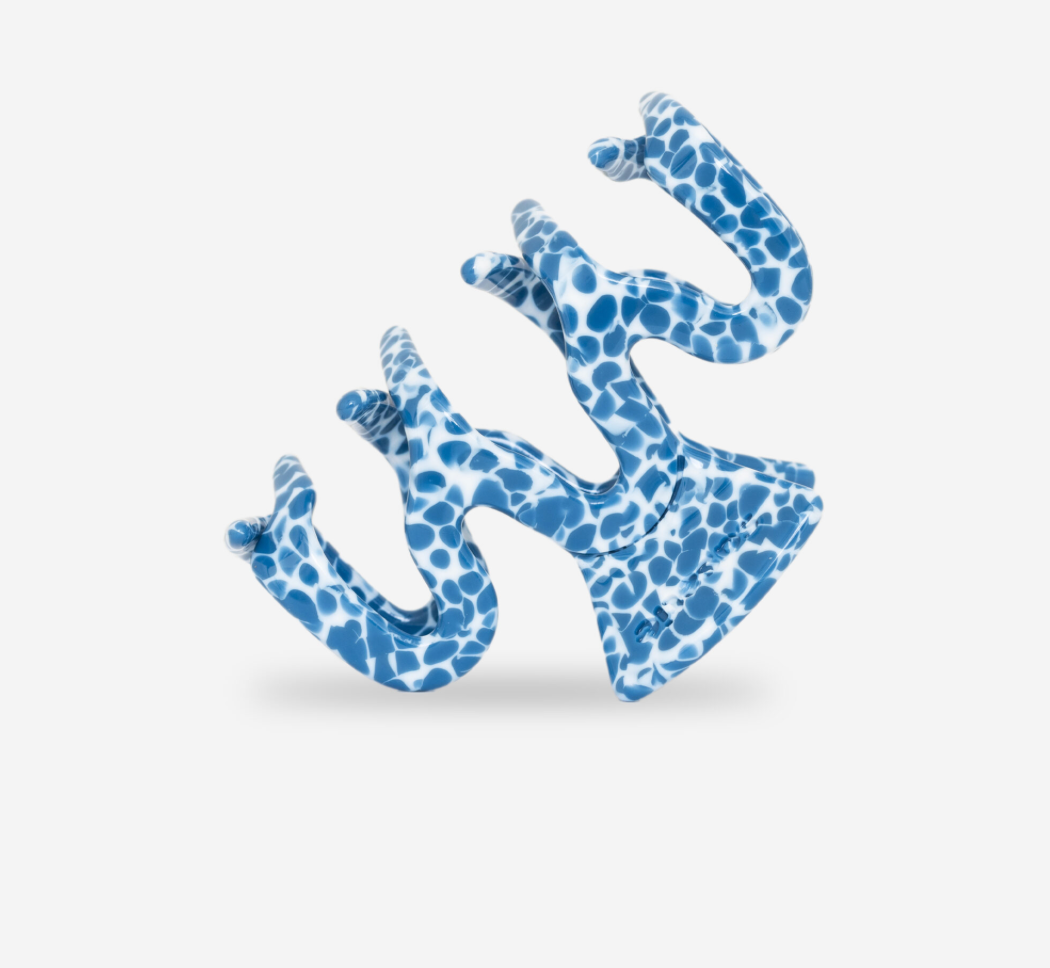 Haarklammer I Welle blue