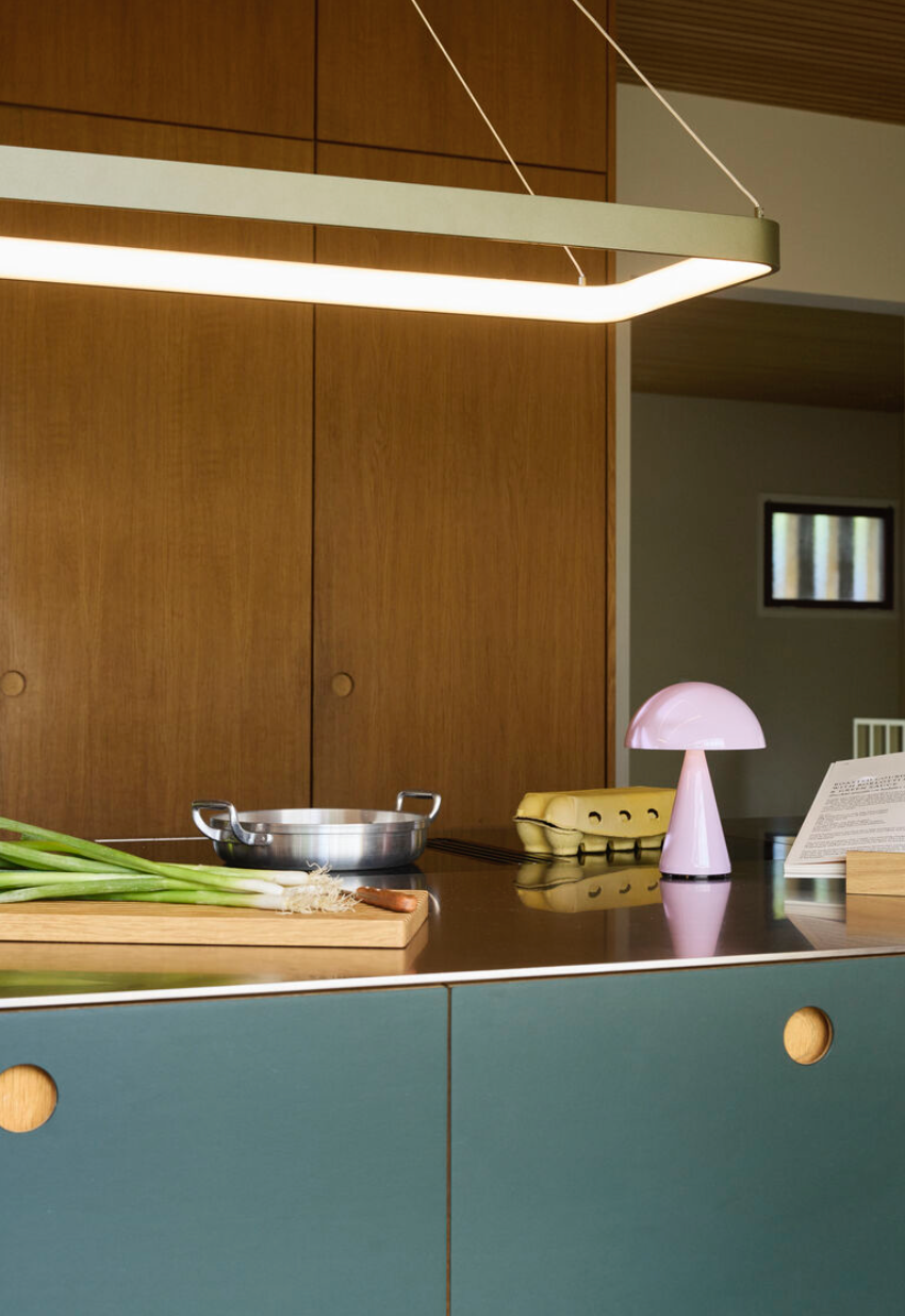 Tragbare Tischlampe I hell rosa