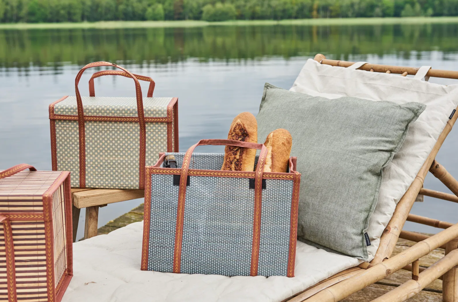 Picknickkorb aus Bambus