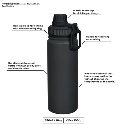Snorkfräulein Thermo-Trinkflasche