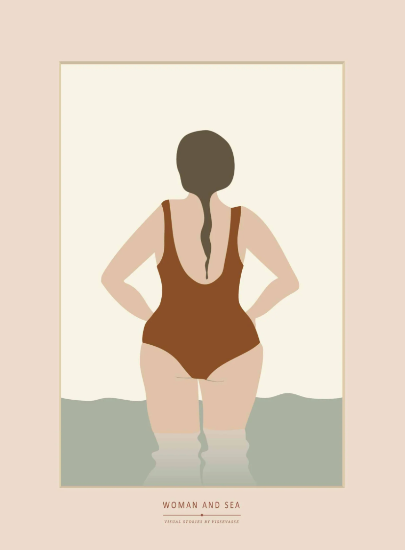 POSTER  I  FRAU AM MEER