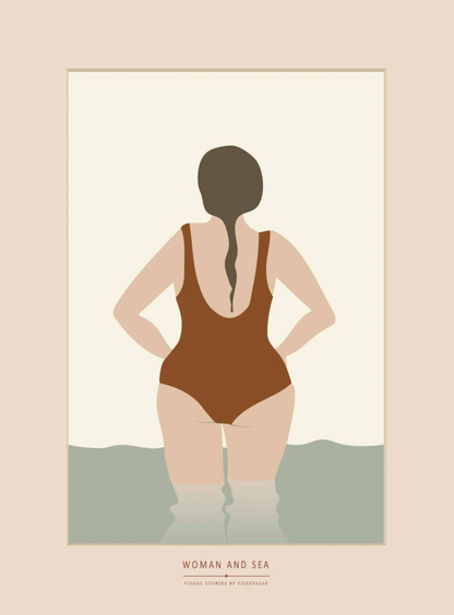 POSTER  I  FRAU AM MEER