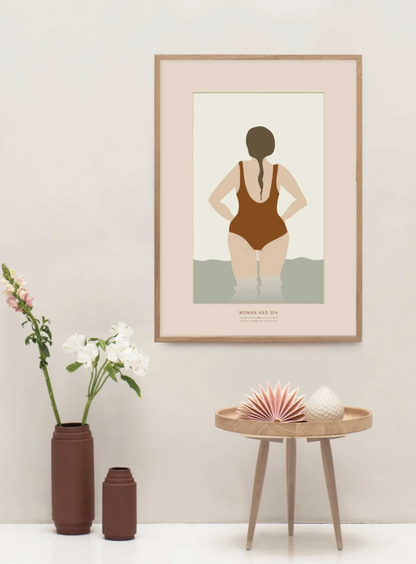 POSTER  I  FRAU AM MEER