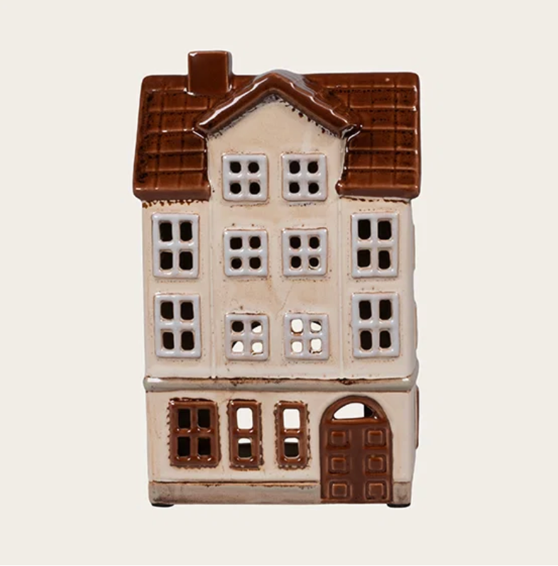Teelicht Haus I weiss