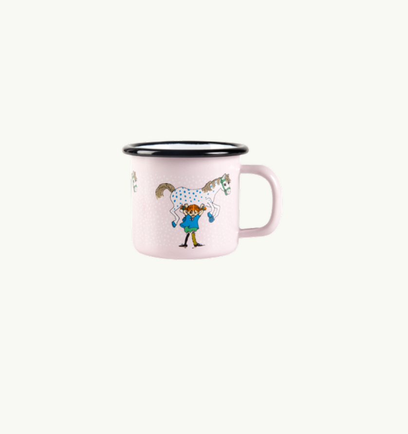Pippi Langstrumpf Emaille Becher I  Kleiner Onkel