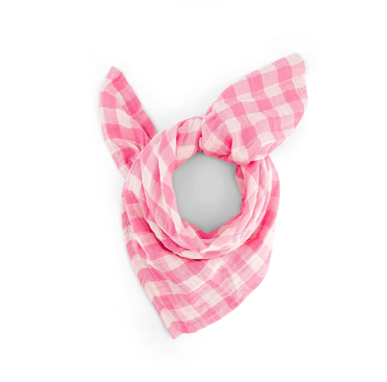 Musselin Tuch I  Karo rosa