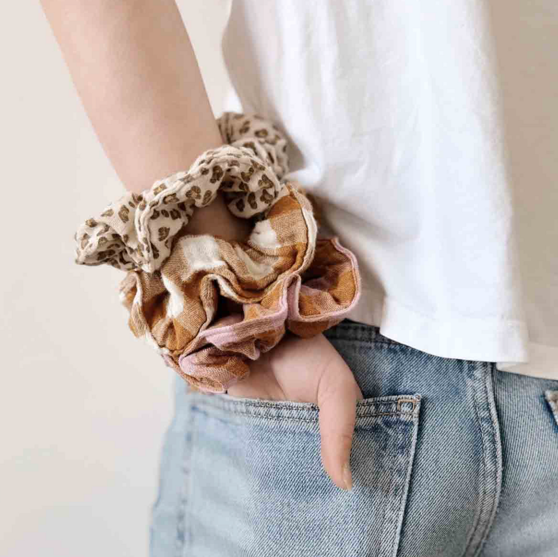 SCRUNCHIE I Lila-caramel