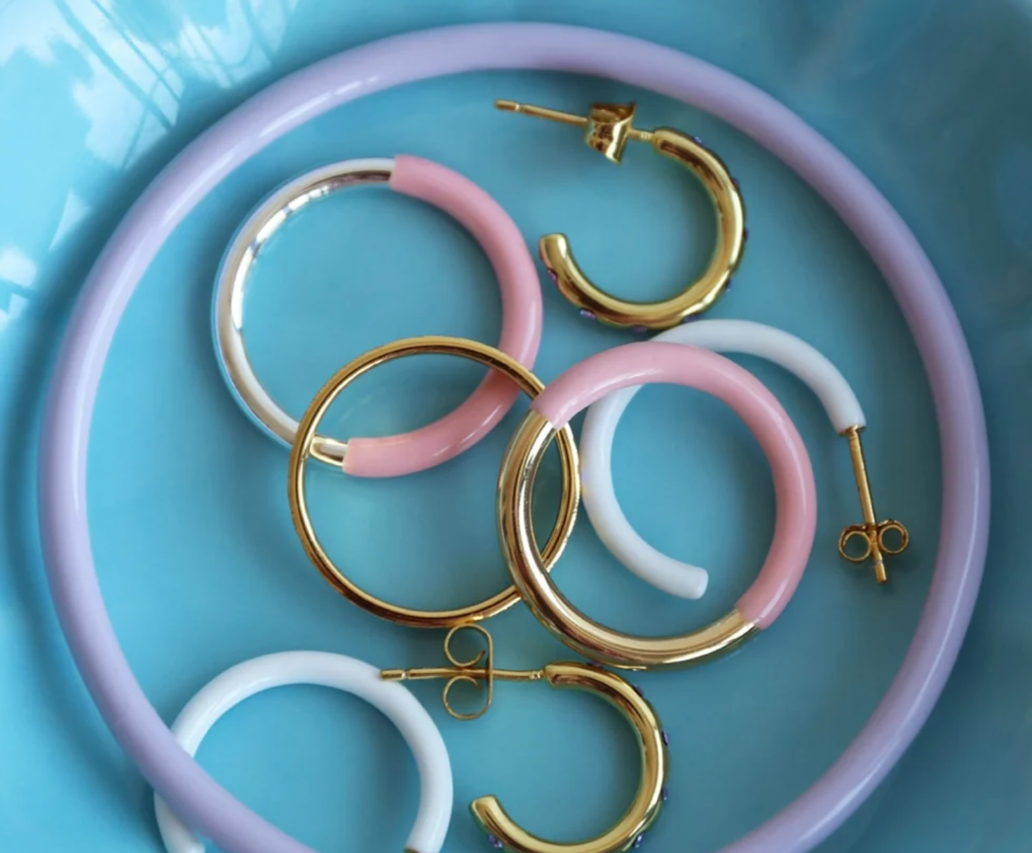 Doppelfarbiger Ring I rosa-gold