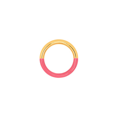 Doppelfarbiger Ring I pink-gold