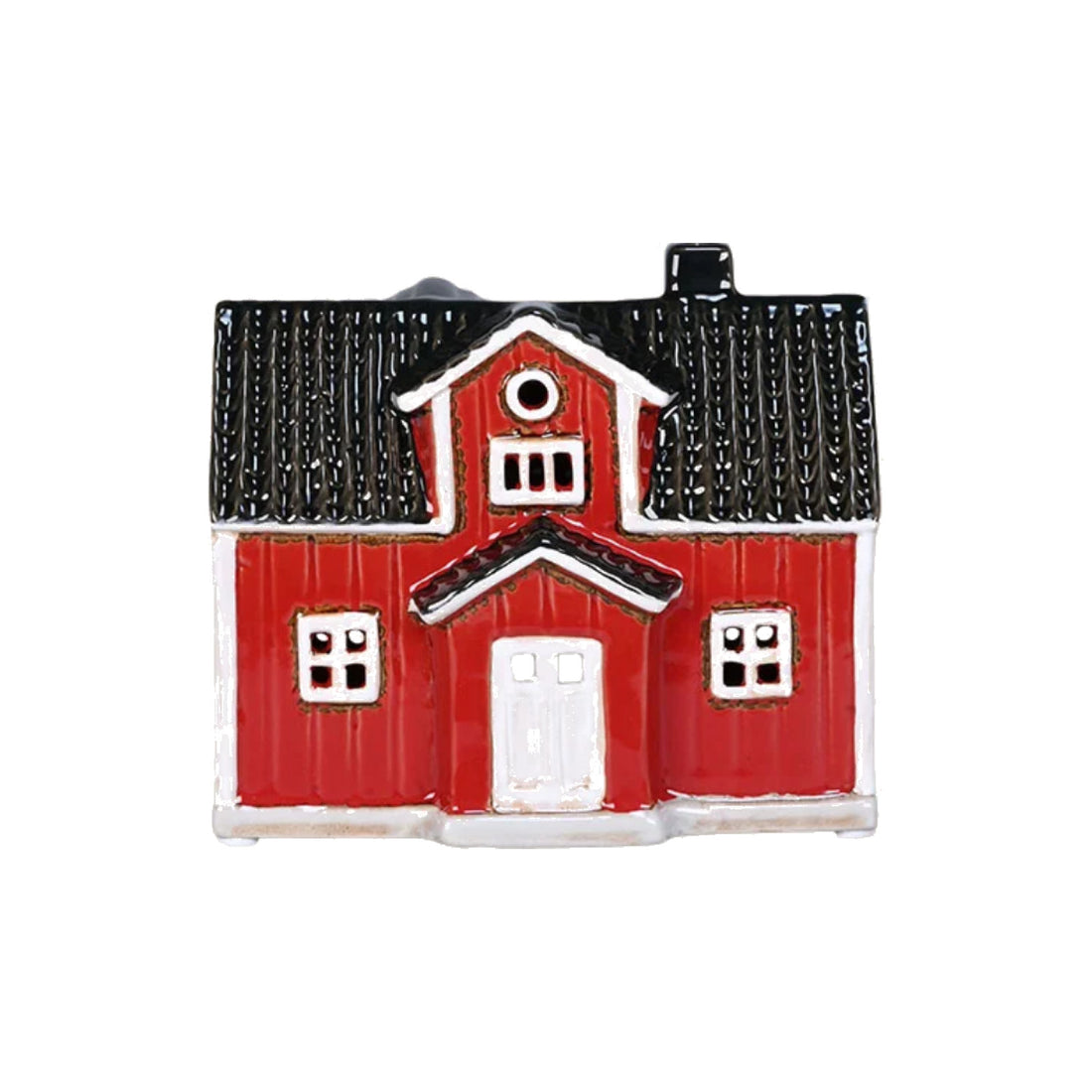 Teelicht-Haus Schweden I rot