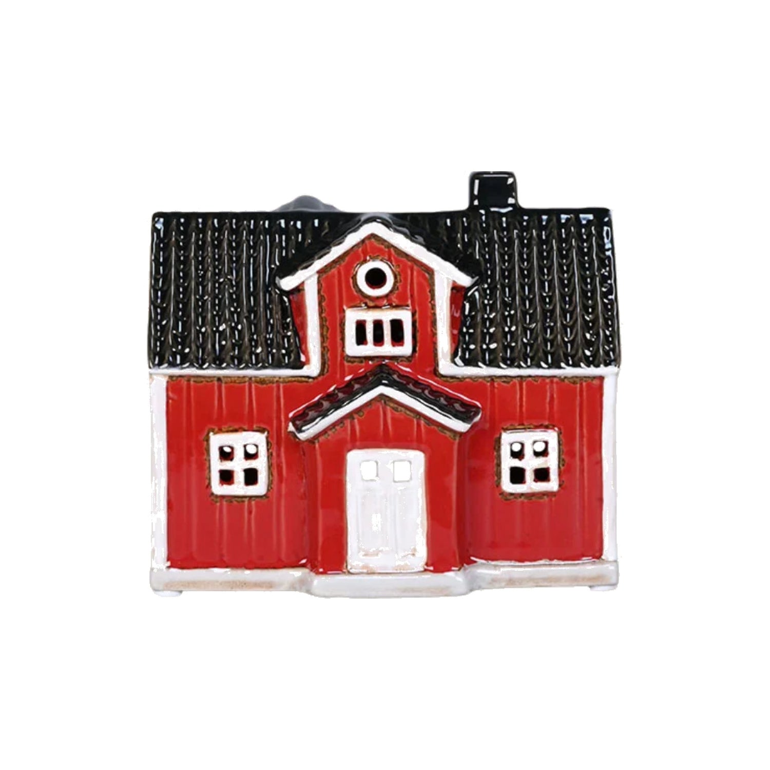 Teelicht-Haus Schweden I rot