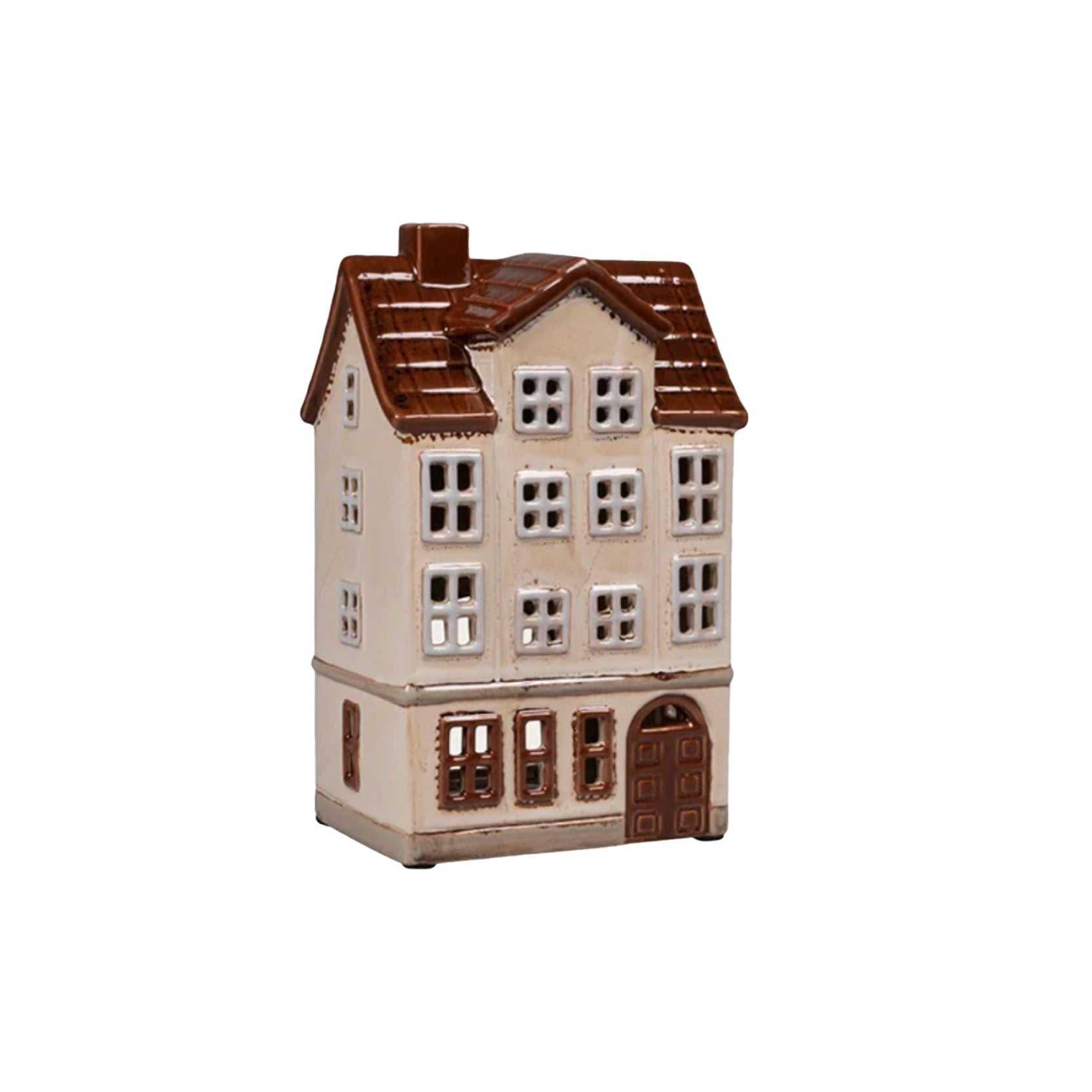 Teelicht Haus I weiss
