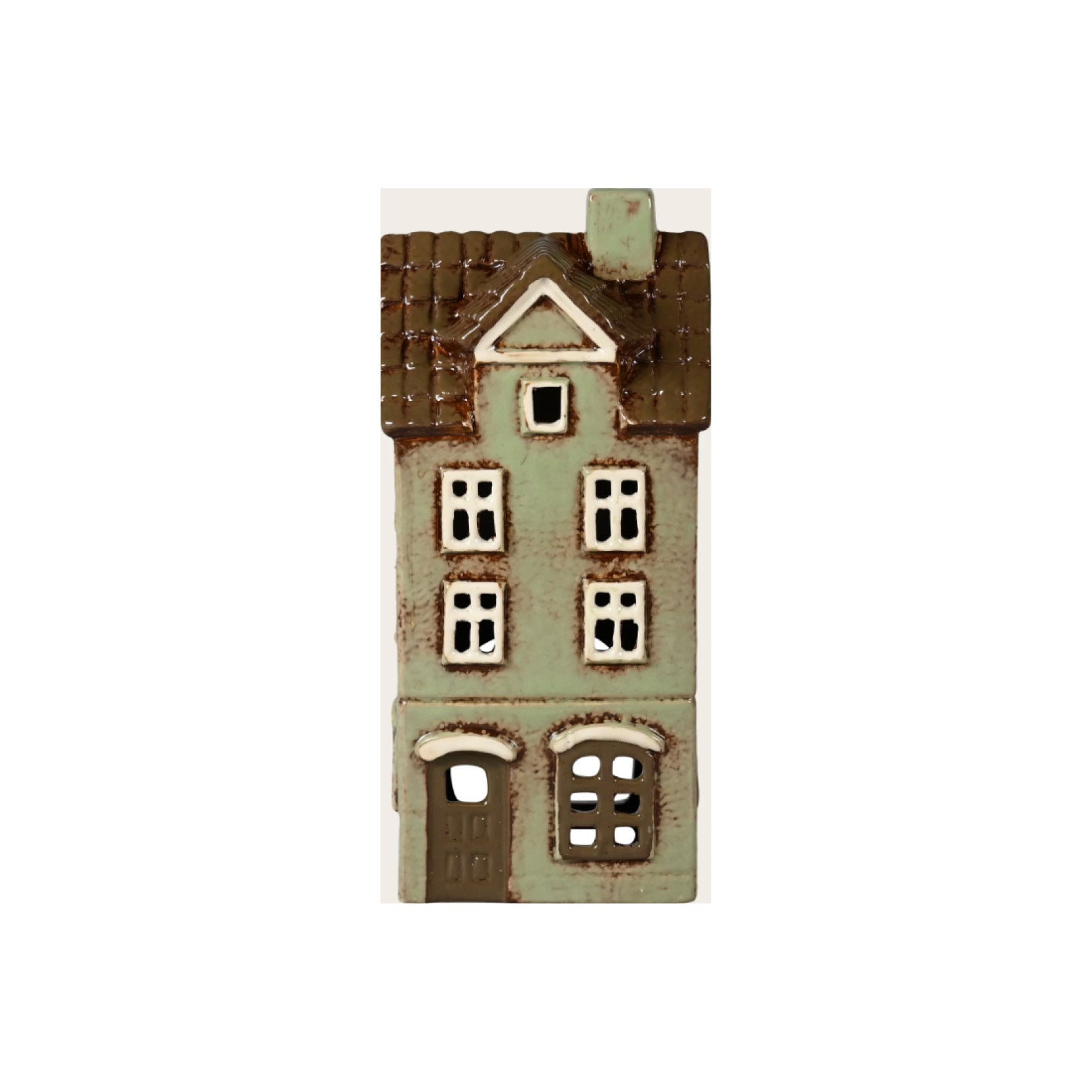 Teelicht Haus I hell grün